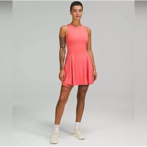 Lululemon Dress Womens 8 Coral Court Crush Athletic Sporty Pickleball High Neck